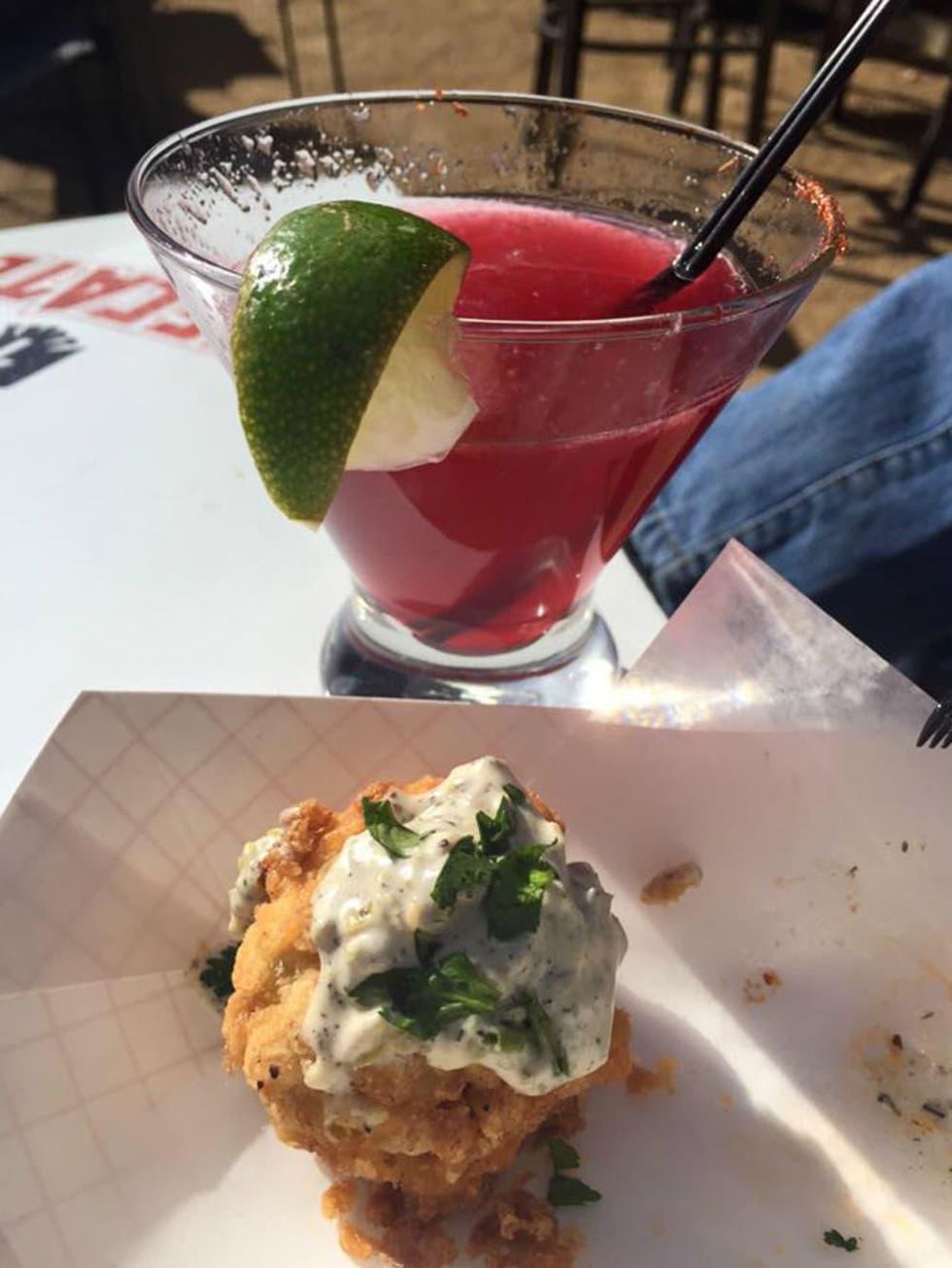 Sanchos Cantina y Cocina San Antonio restaurant bar cocktail drink shrimp balls