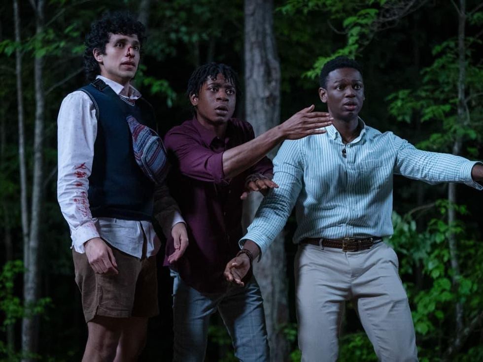 Sebastian Chacon, RJ Cyler, and Donald Elise Watkins in Emergency
