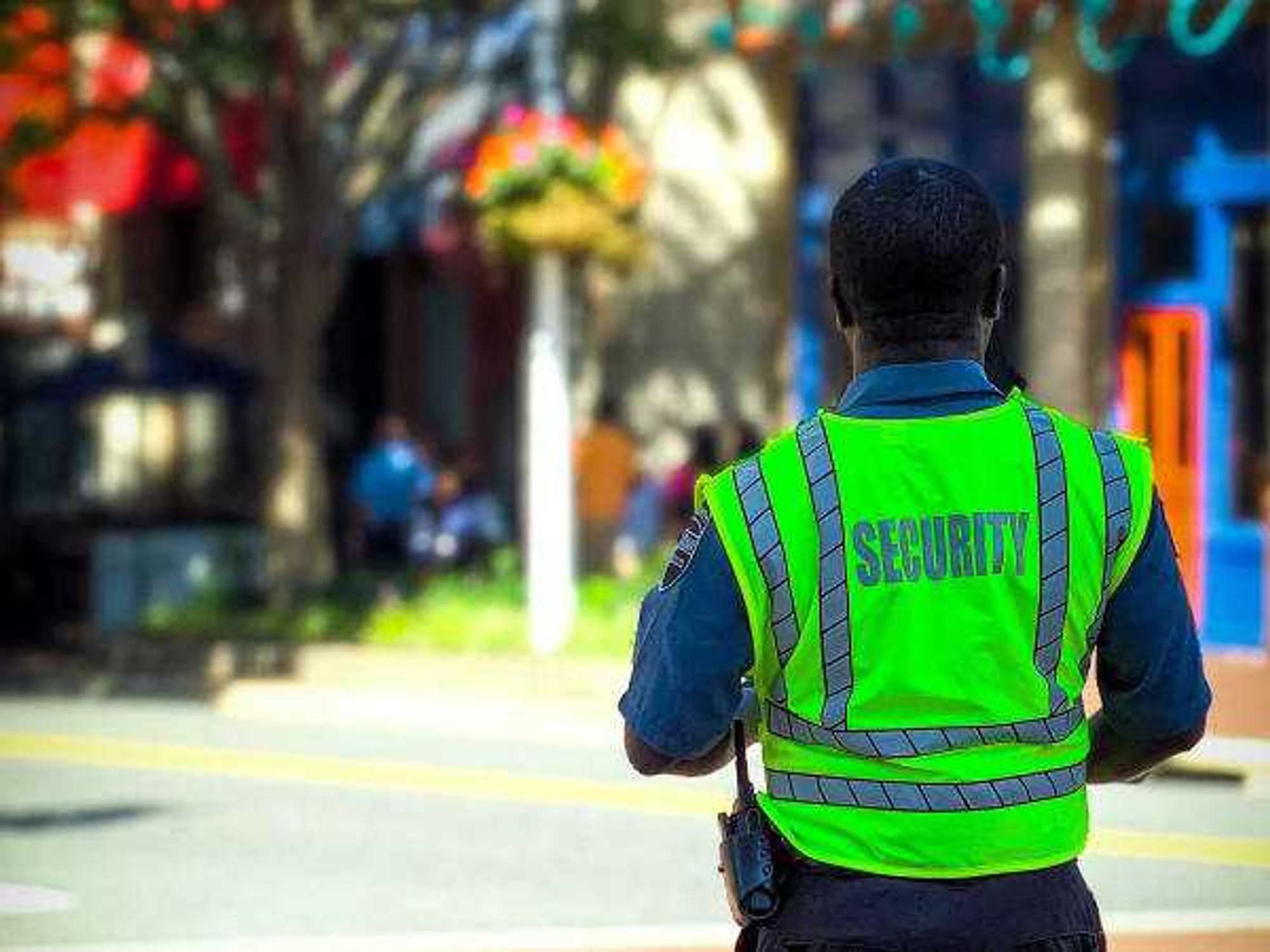 Security guard at an event