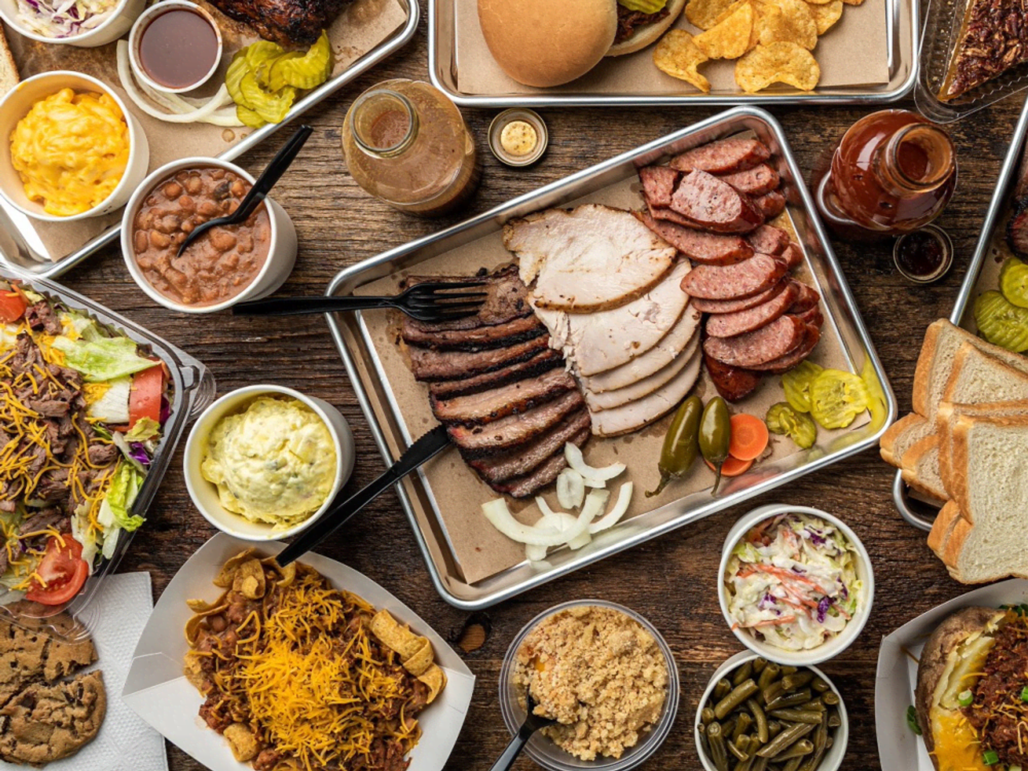 Smokey Mo's BBQ spread