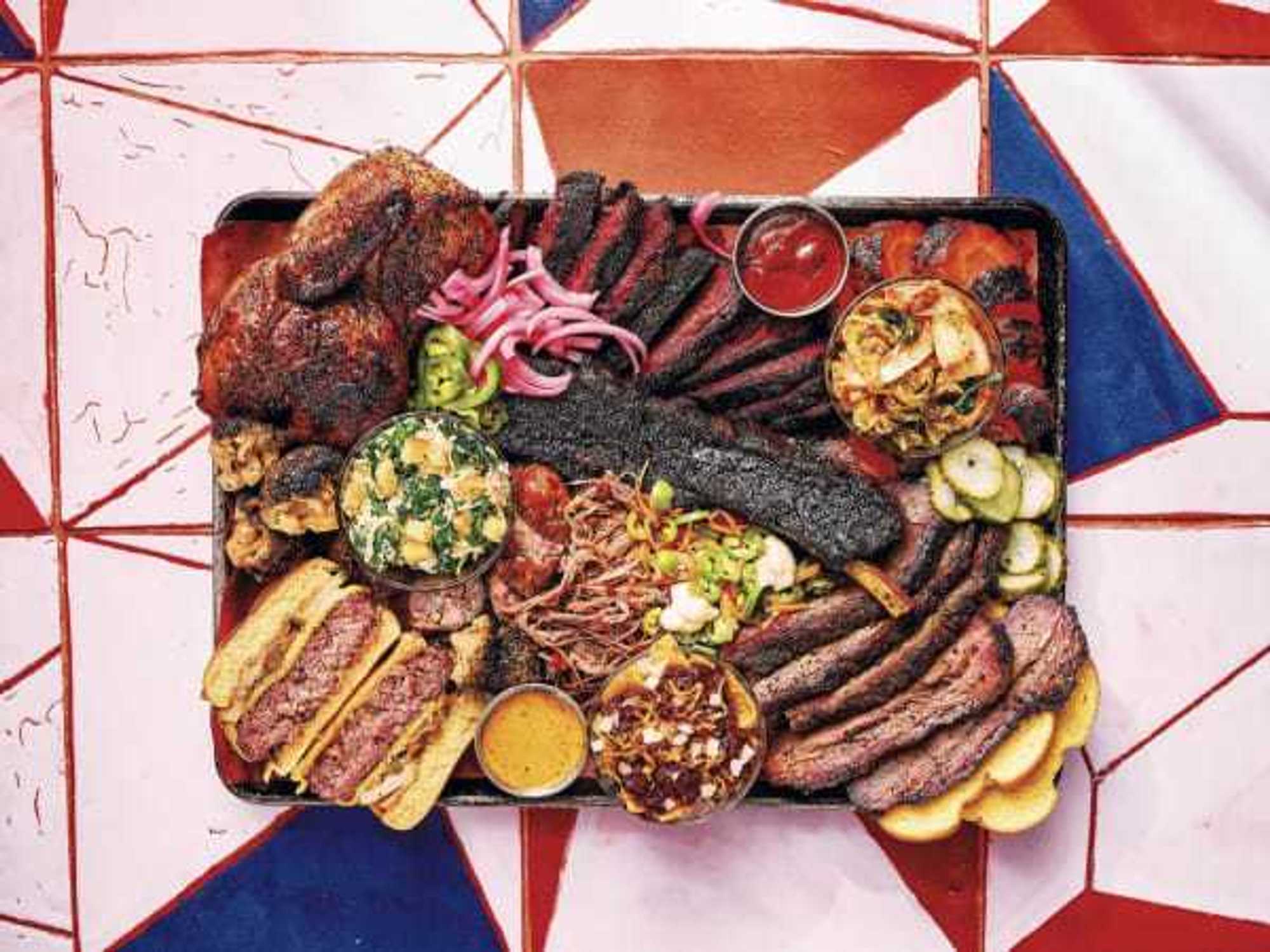 Spread with recipes from New School Barbecue by Evan LeRoy