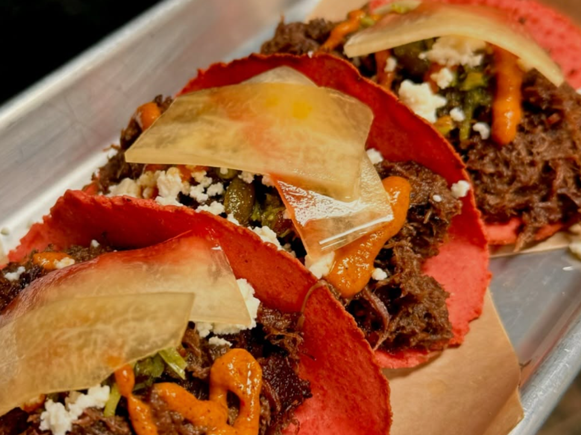 Stixs & Stone Big Red tacos