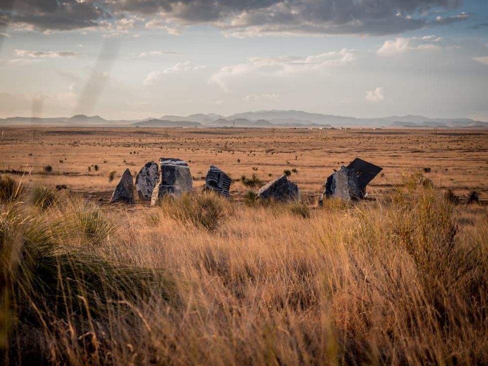 Stone Circle Marfa wide shot