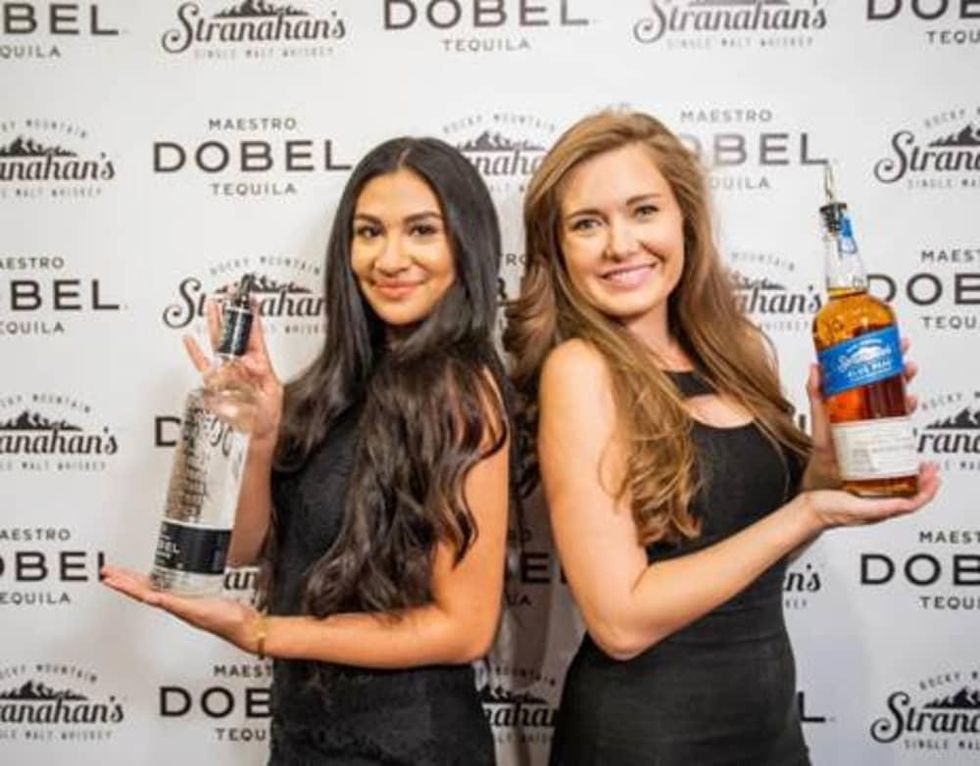 Stranahan's whiskey and Dobel tequila
