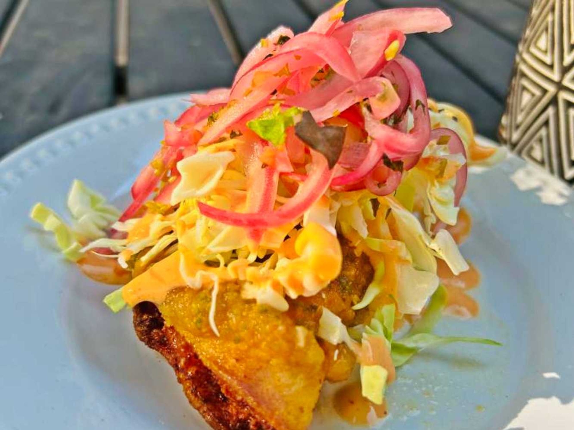 Tacos dorados at Pony Boys San Antonio pop-up