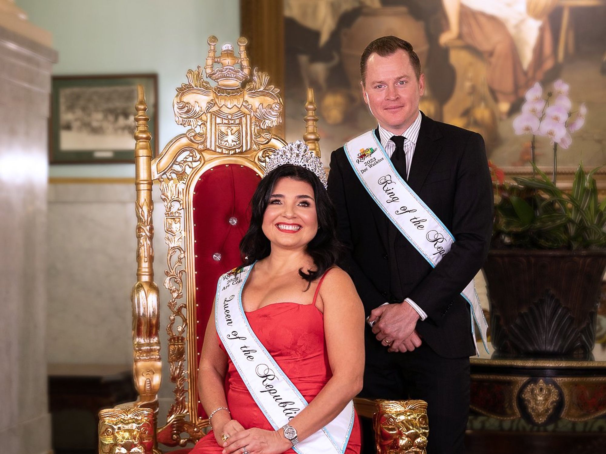 Taste of the Republic king and queen Doc Watkins & Ara Celi
