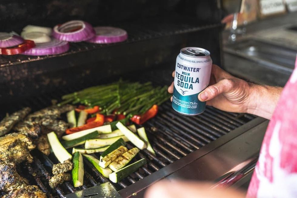 Tequila soda canned cocktail grilling