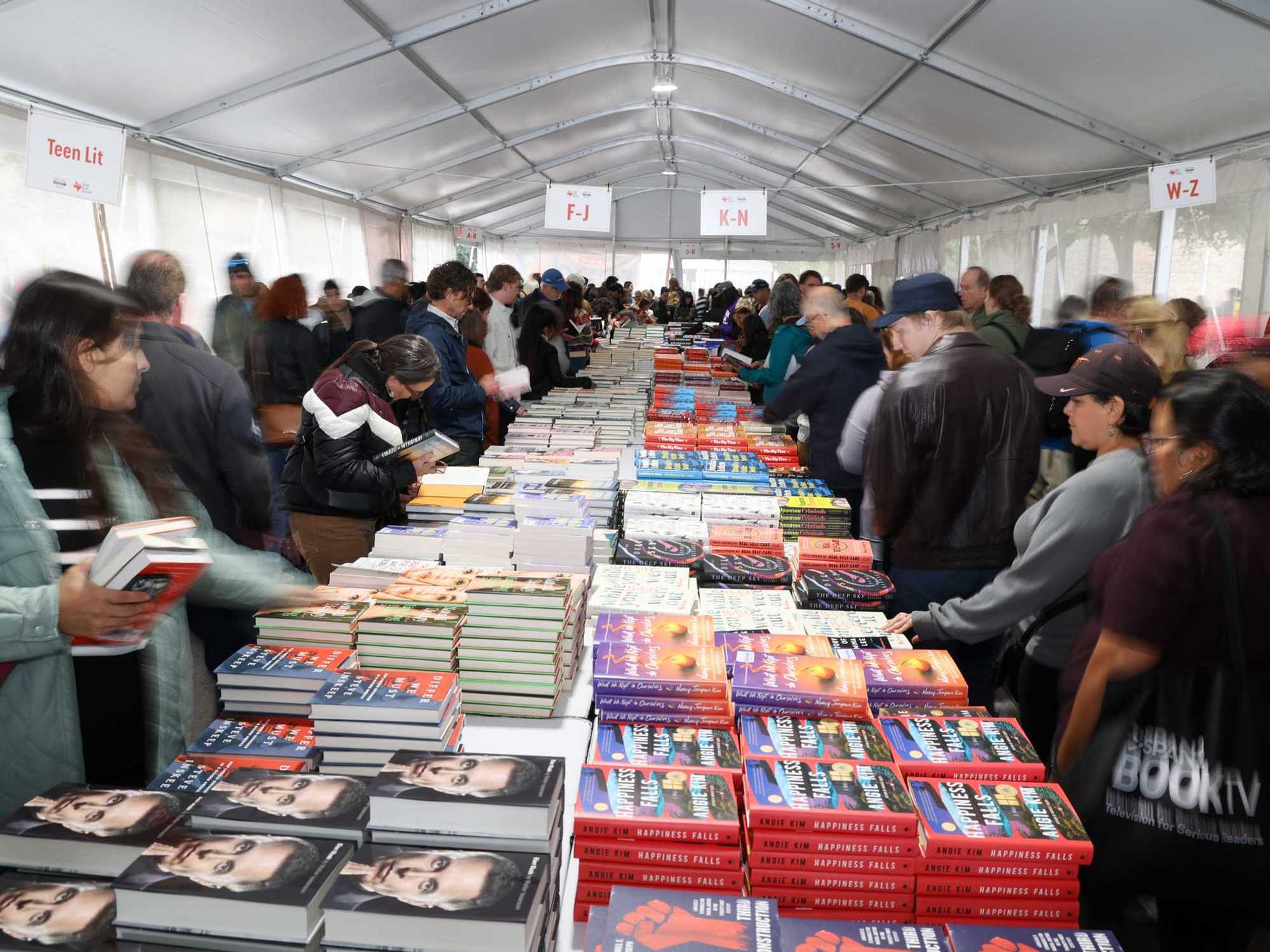 Texas Book Festival tables