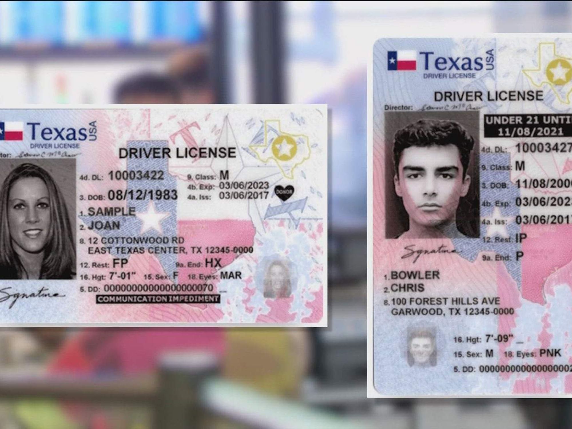 Texas license Real ID