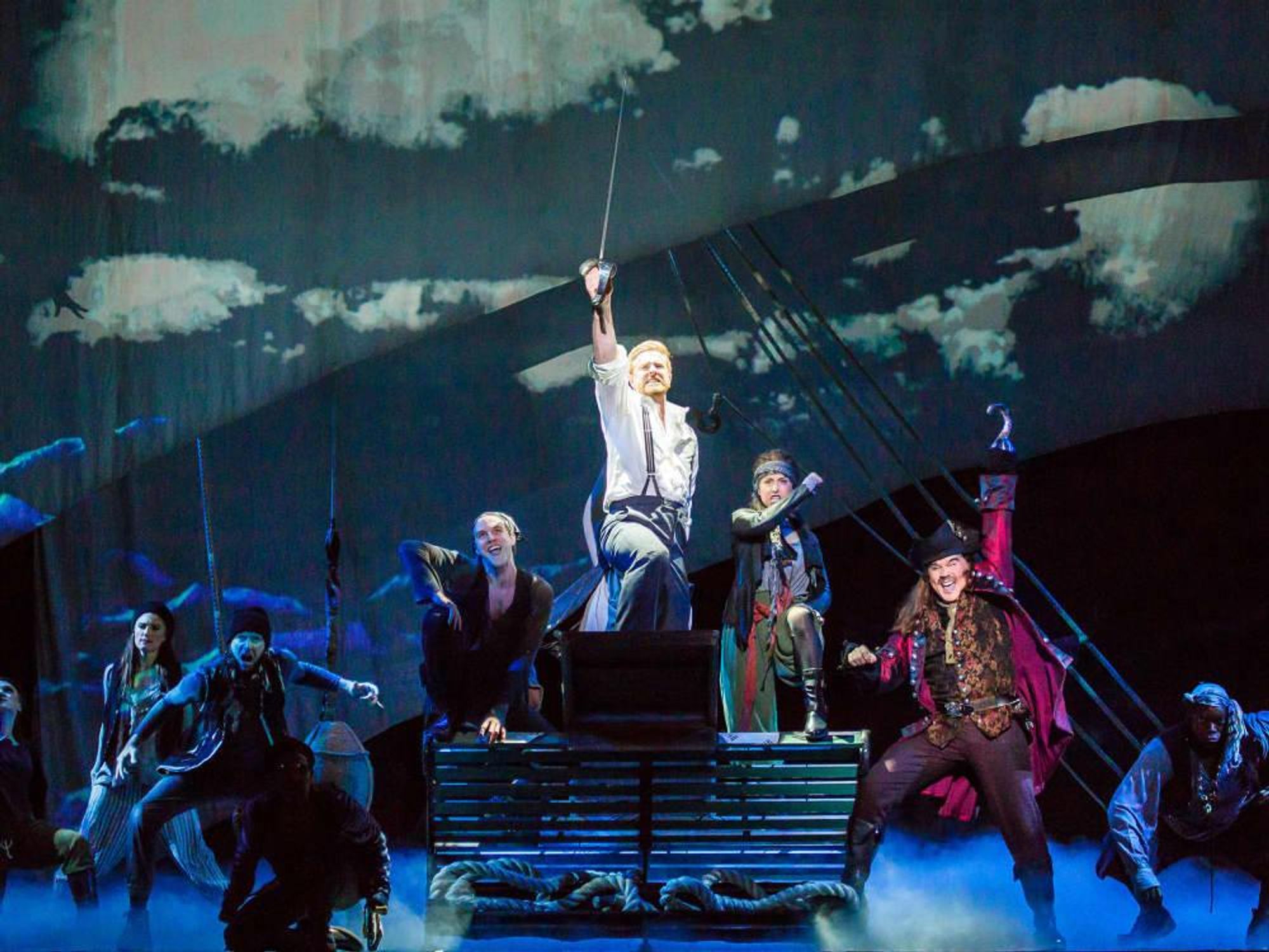 The cast of the national tour of Finding Neverland