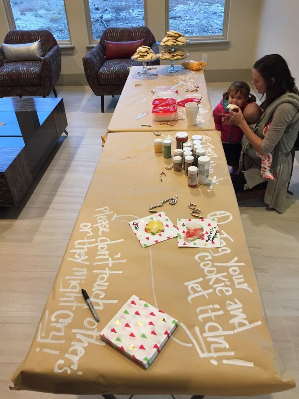 The decorate-your-own-cookie station at 105 Lajitas
