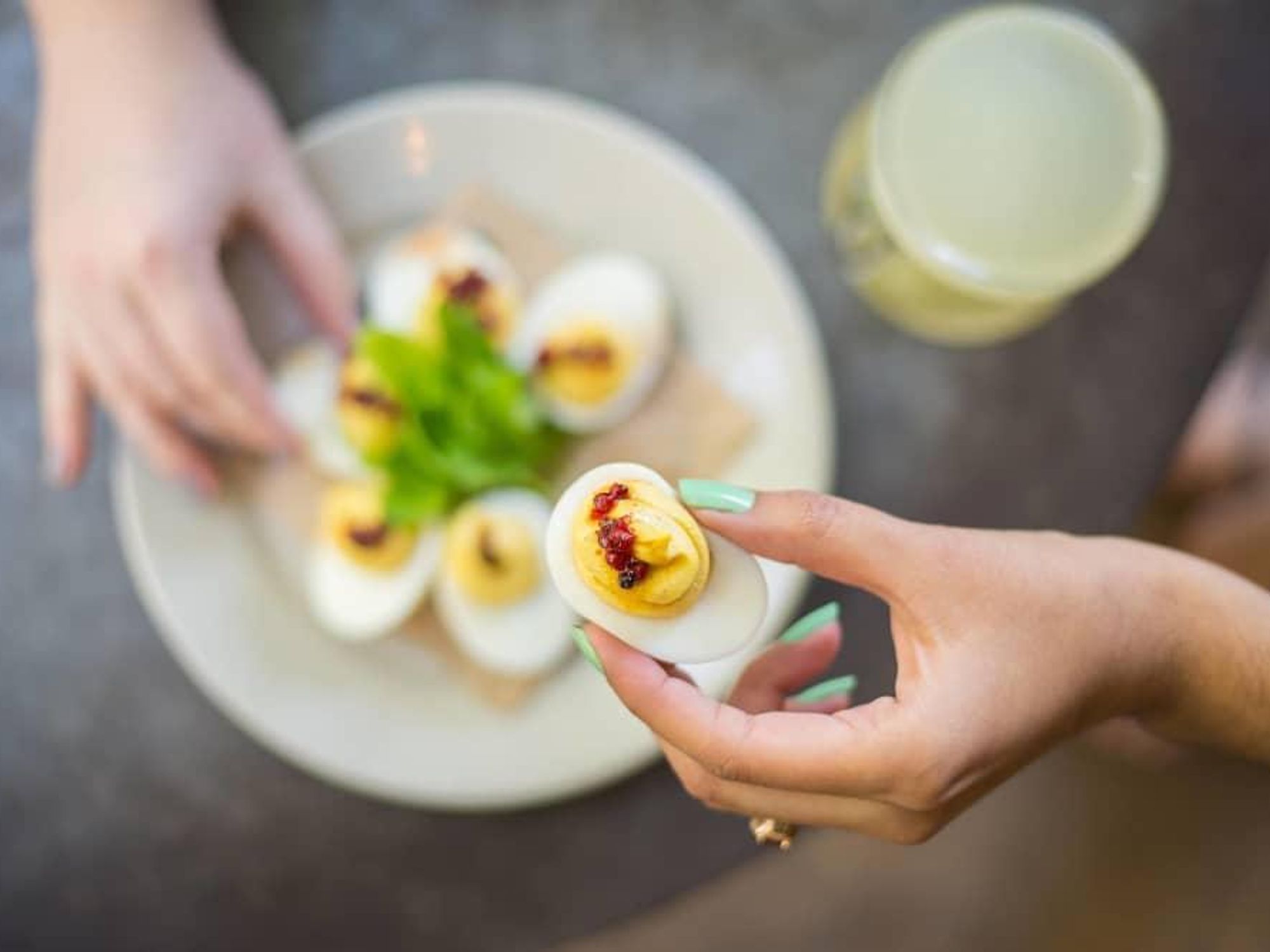 The Esquire Tavern deviled eggs