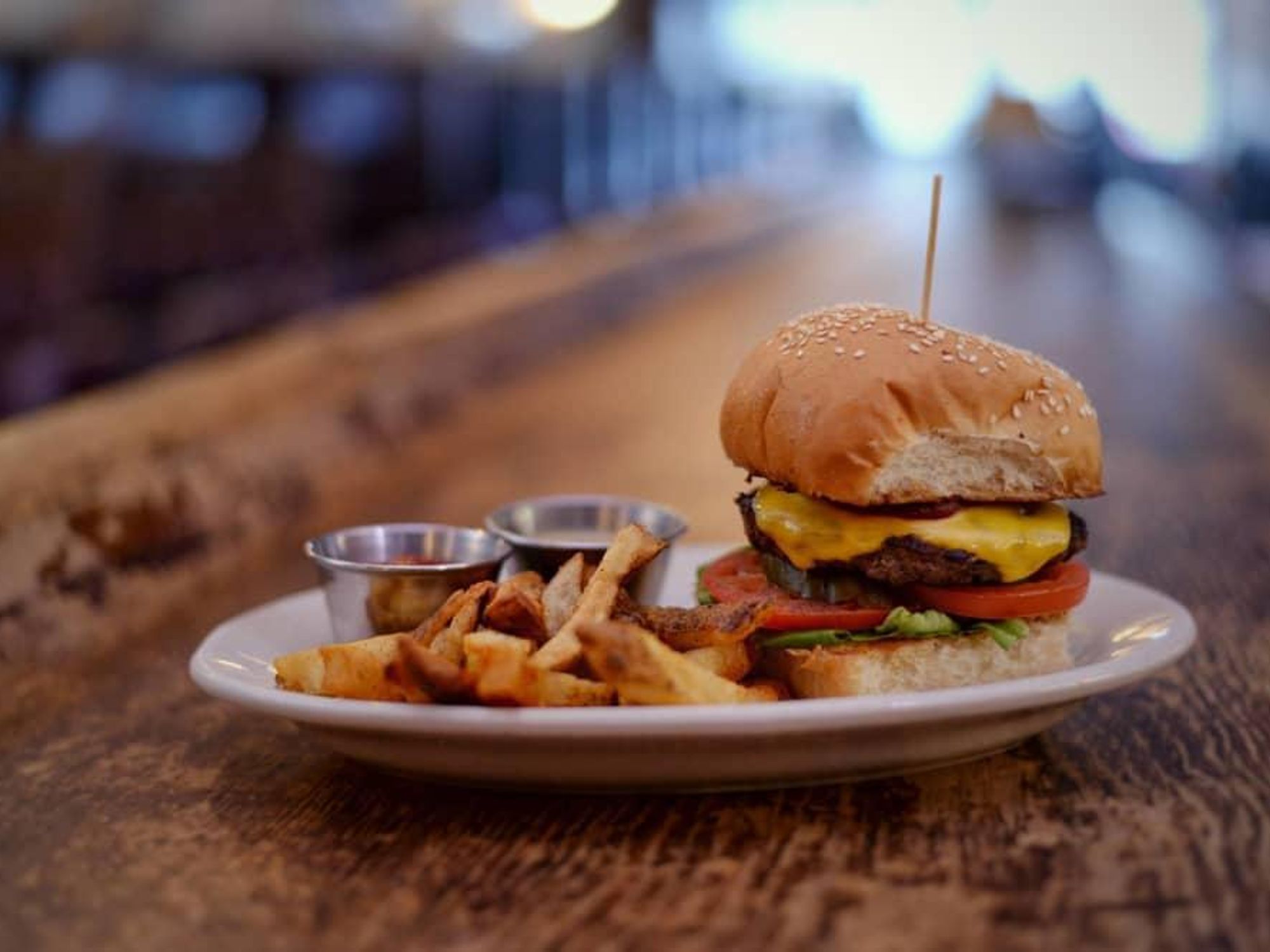 The Esquire Tavern hamburger San Antonio