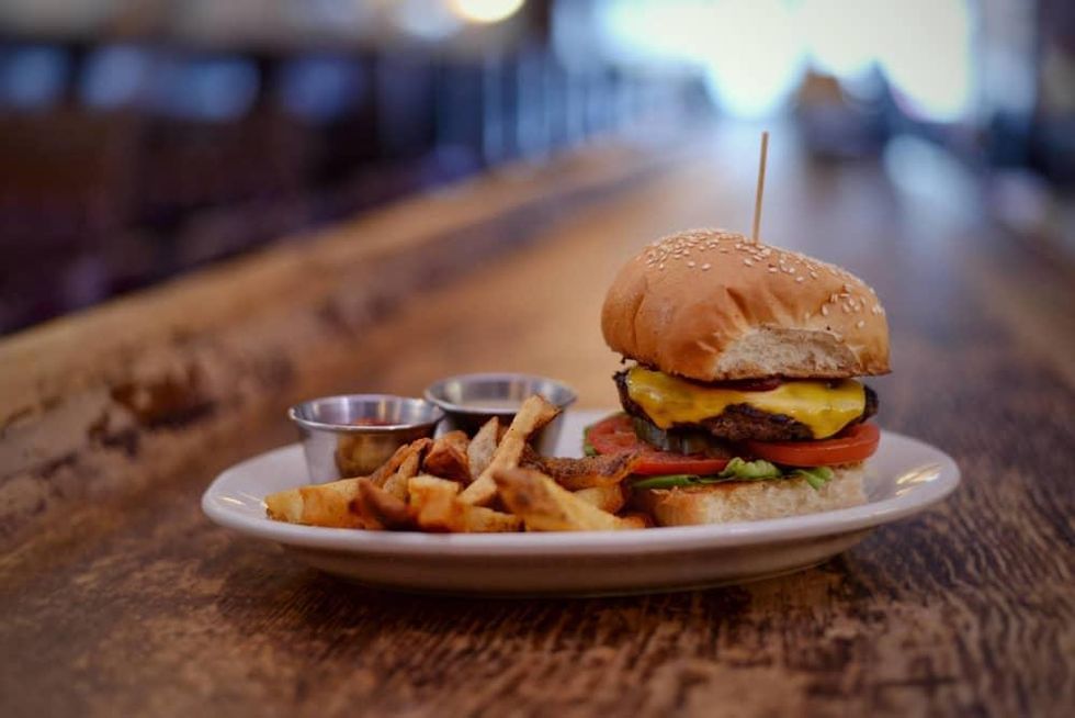 The Esquire Tavern hamburger San Antonio
