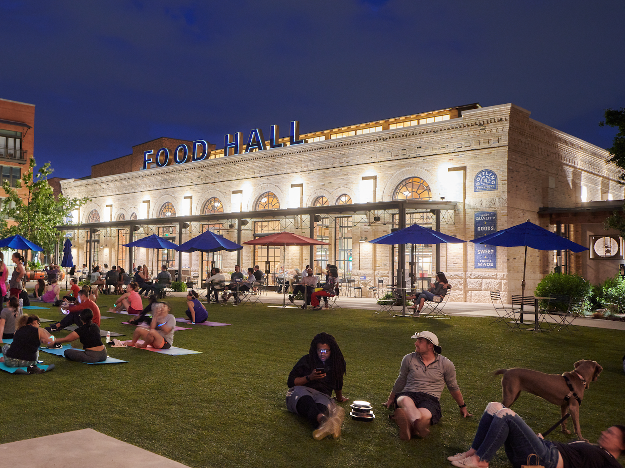 The grounds of the Pearl Brewery outside the Food Hall