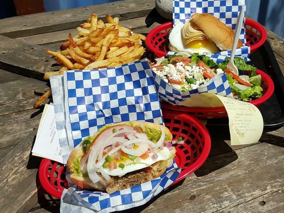 The Luxury San Antonio restaurant milanesa food picnic table