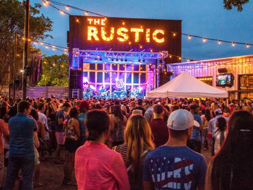 The Rustic outdoor stage