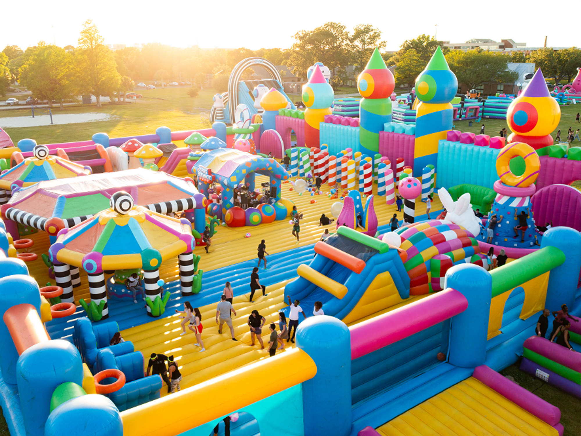 The world's largest bounce house