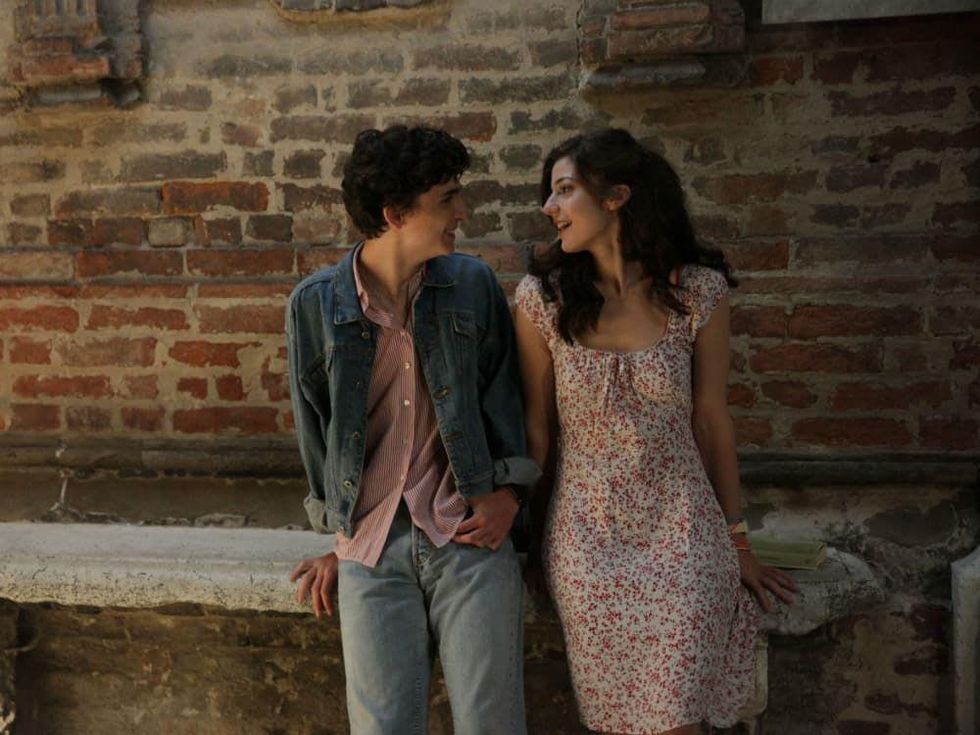 Timothée Chalamet and Esther Garrel in Call Me By Your Name