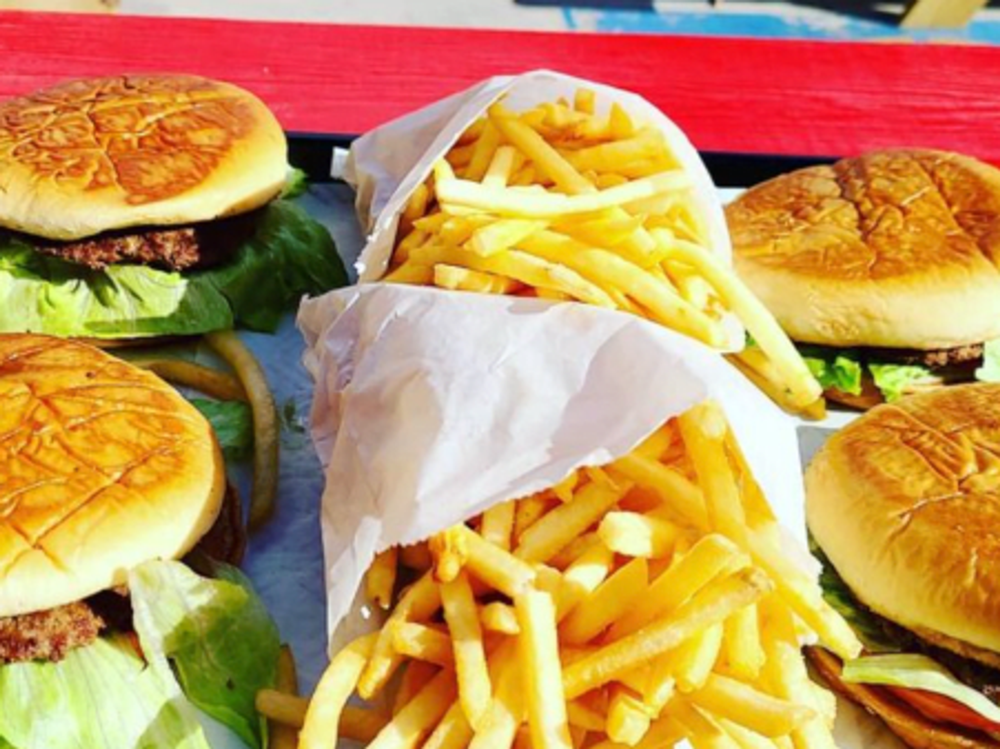 TJ's Hamburgers and fries