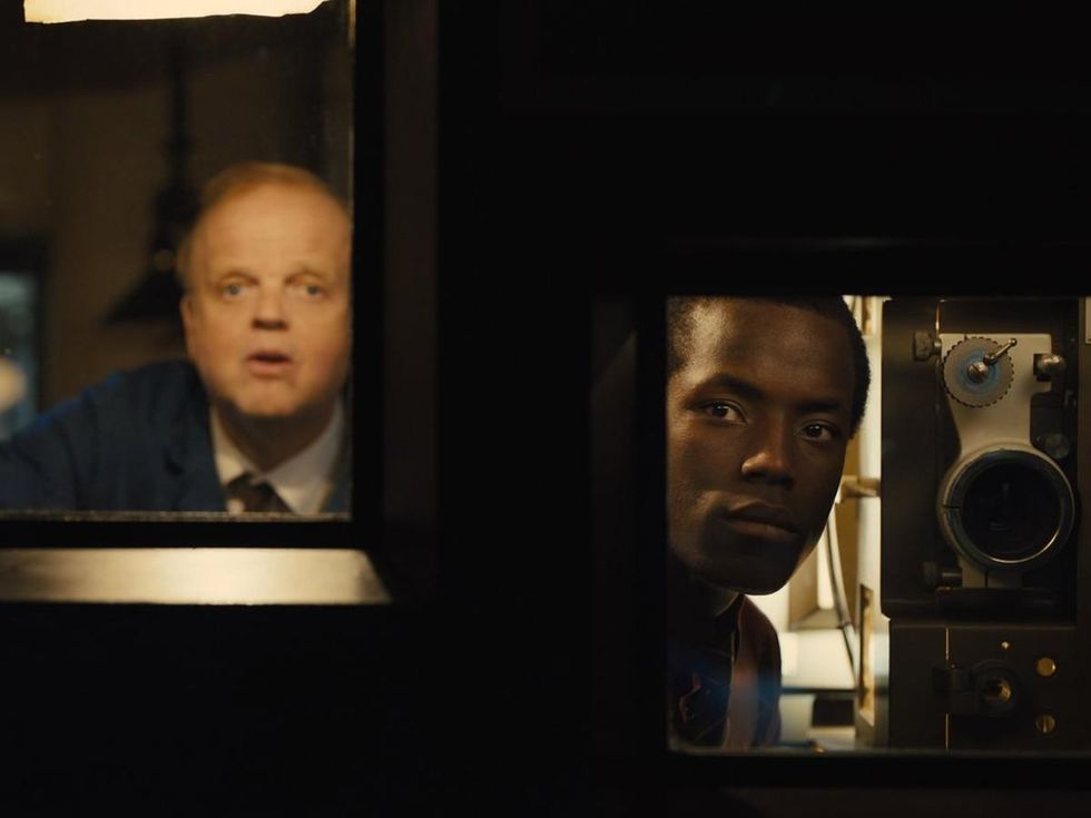 Toby Jones and Micheal Ward in Empire of Light