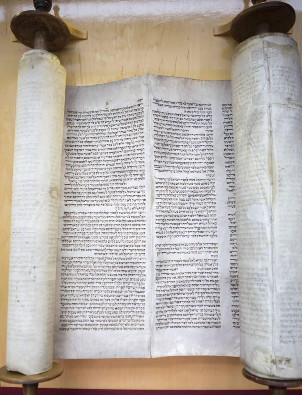 Torah parchment scroll