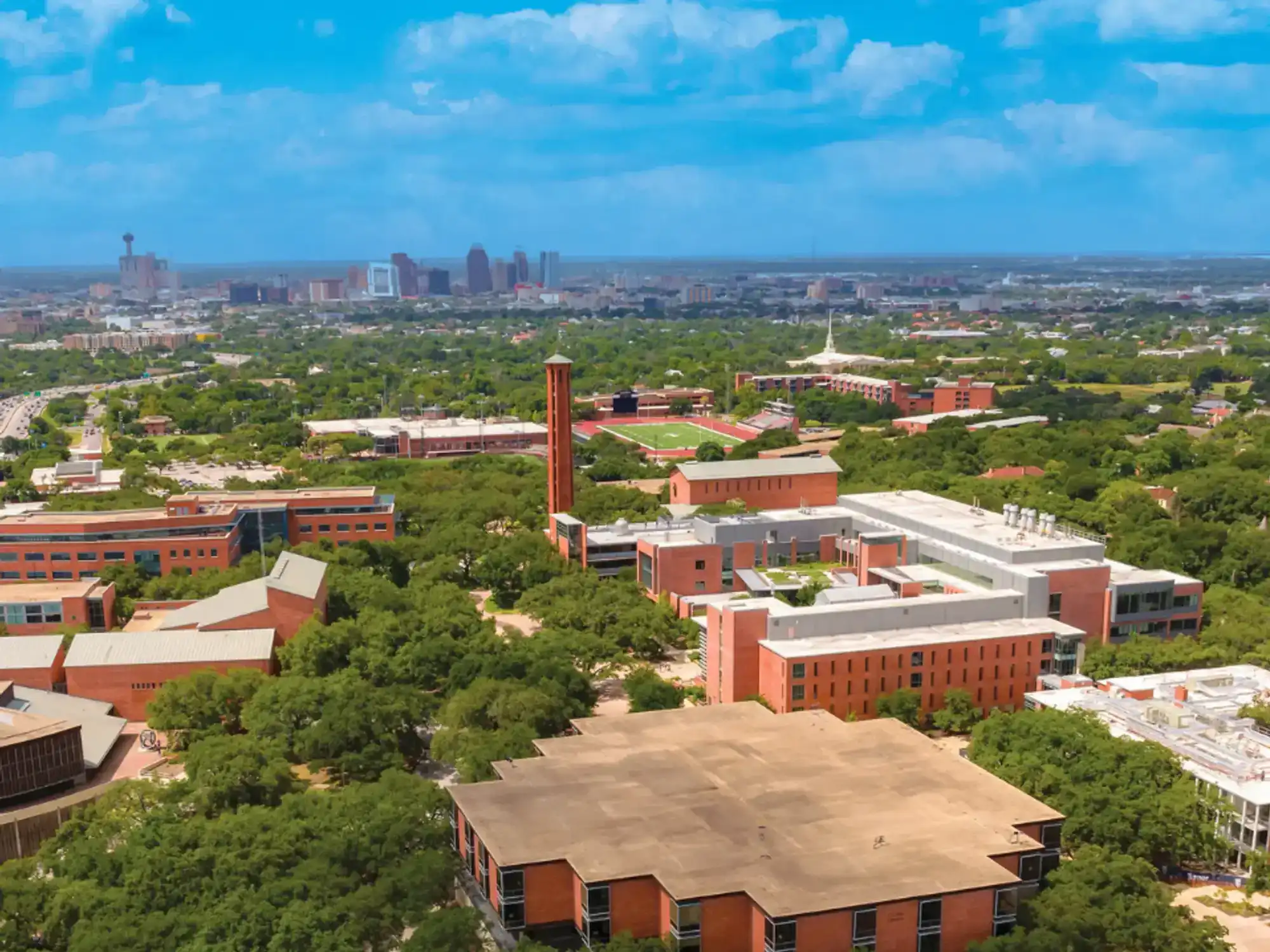 Trinity University aerial shot