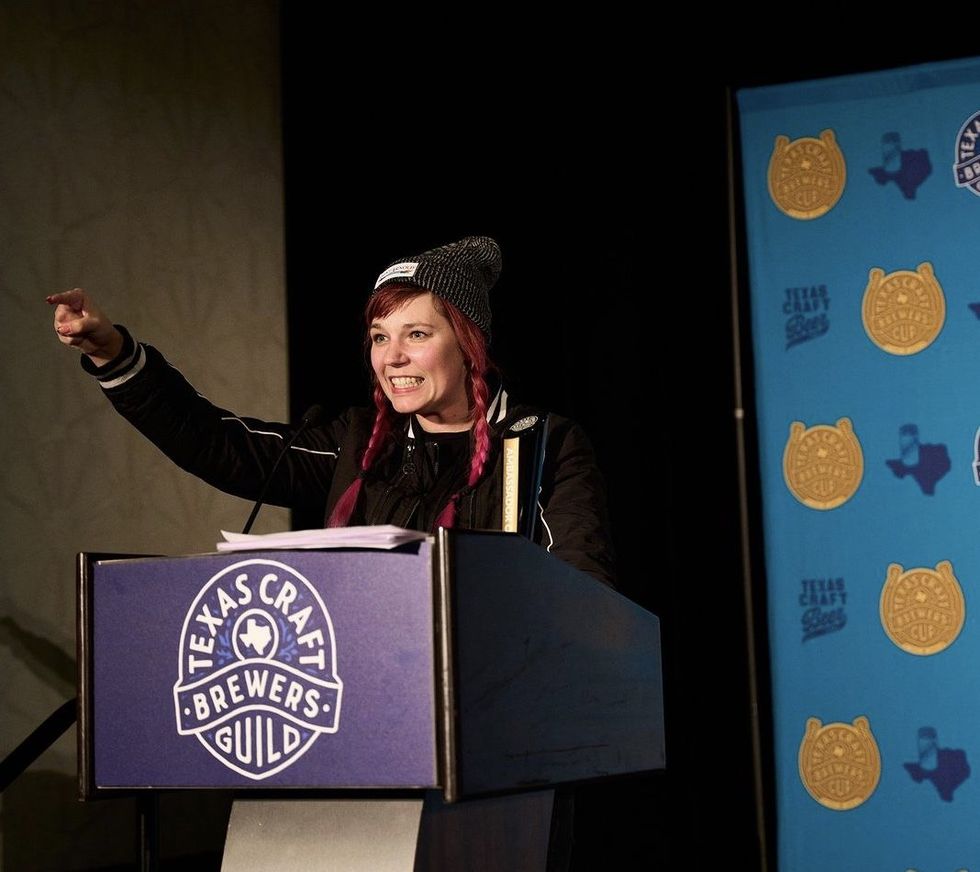 \u200bPaige Martin of San Antonio's Second Pitch Beer Co. was recently honored as an "Ambassador of Craft" by the Texas Craft Brewers Guild at the guild's annual meeting in Austin.