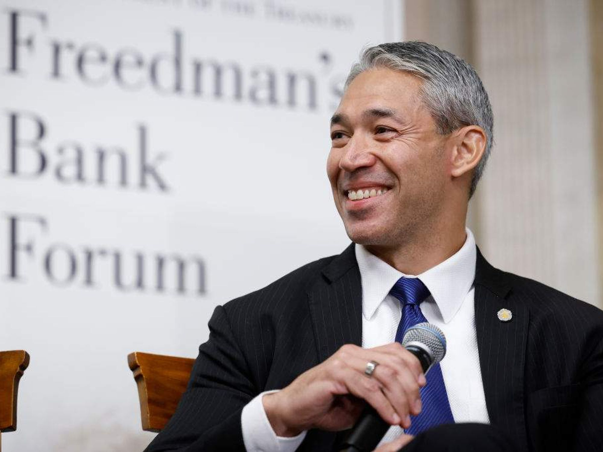 Vice President Kamala Harris Attends Freedman's Bank Forum At The Treasury Department