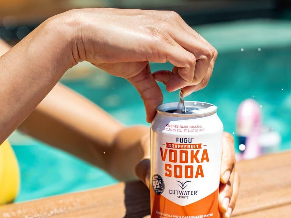 Vodka soda canned cocktail