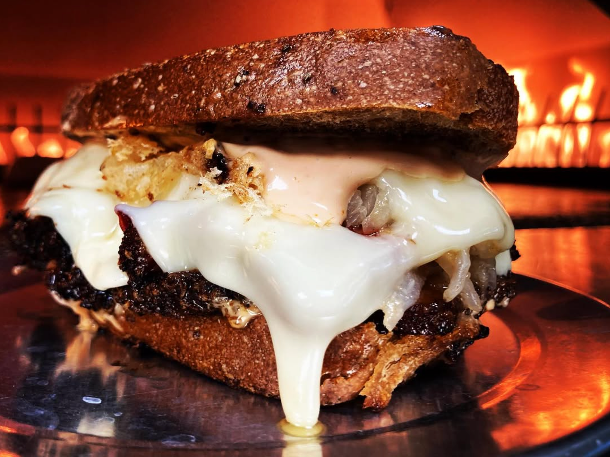 Wild Barley Kitchen & Brewery Reuben sandwich