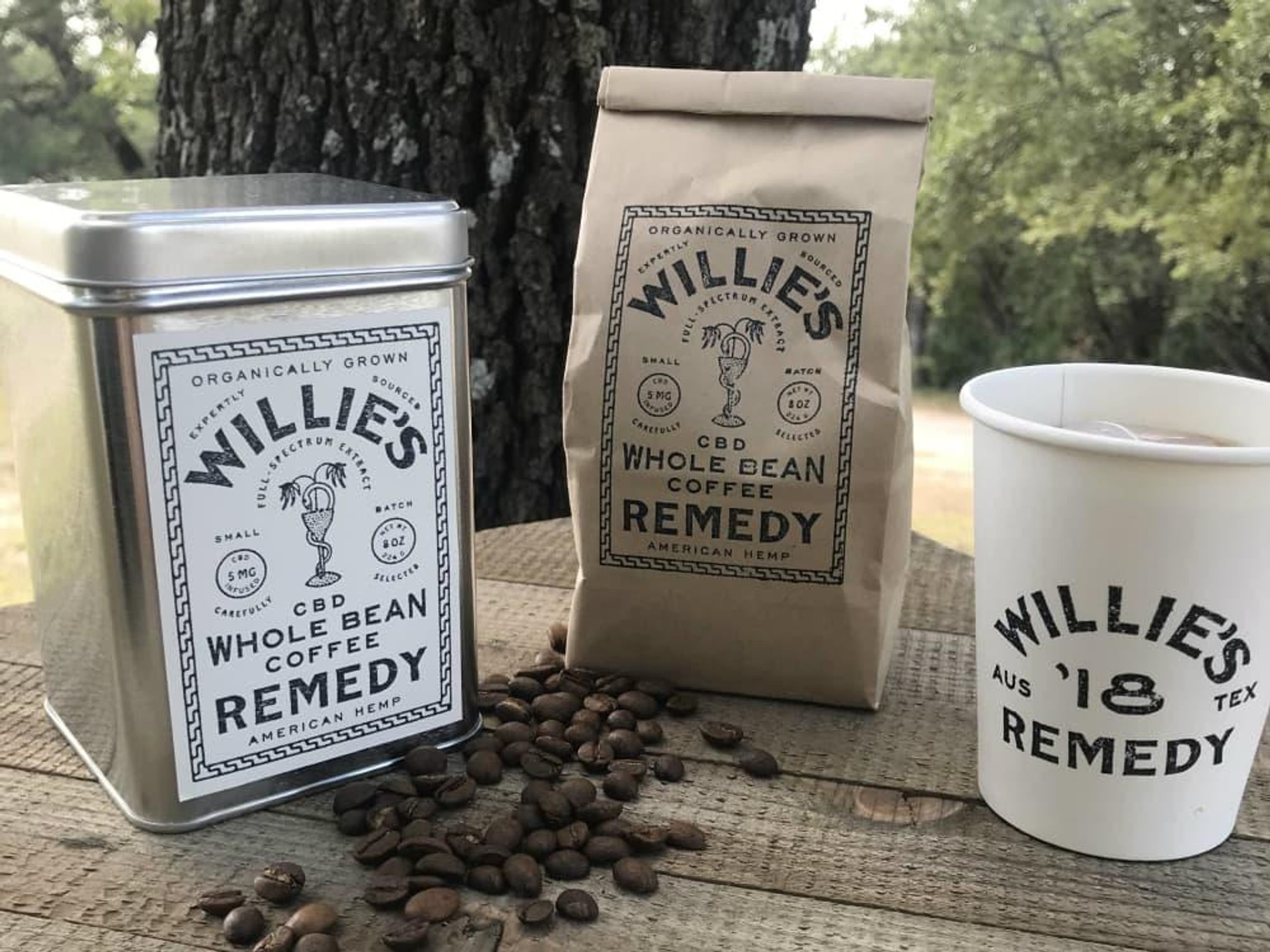 Willie's Remedy CBD coffee