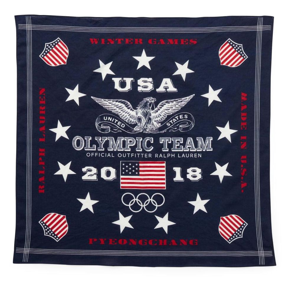 Winter Olympics 2018 closing ceremony outfits Team USA Ralph Lauren bandana