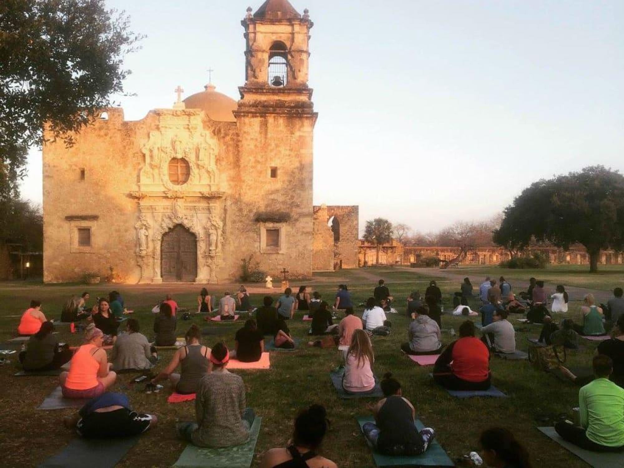 Yoga at San Antonio Missions National Historical Park