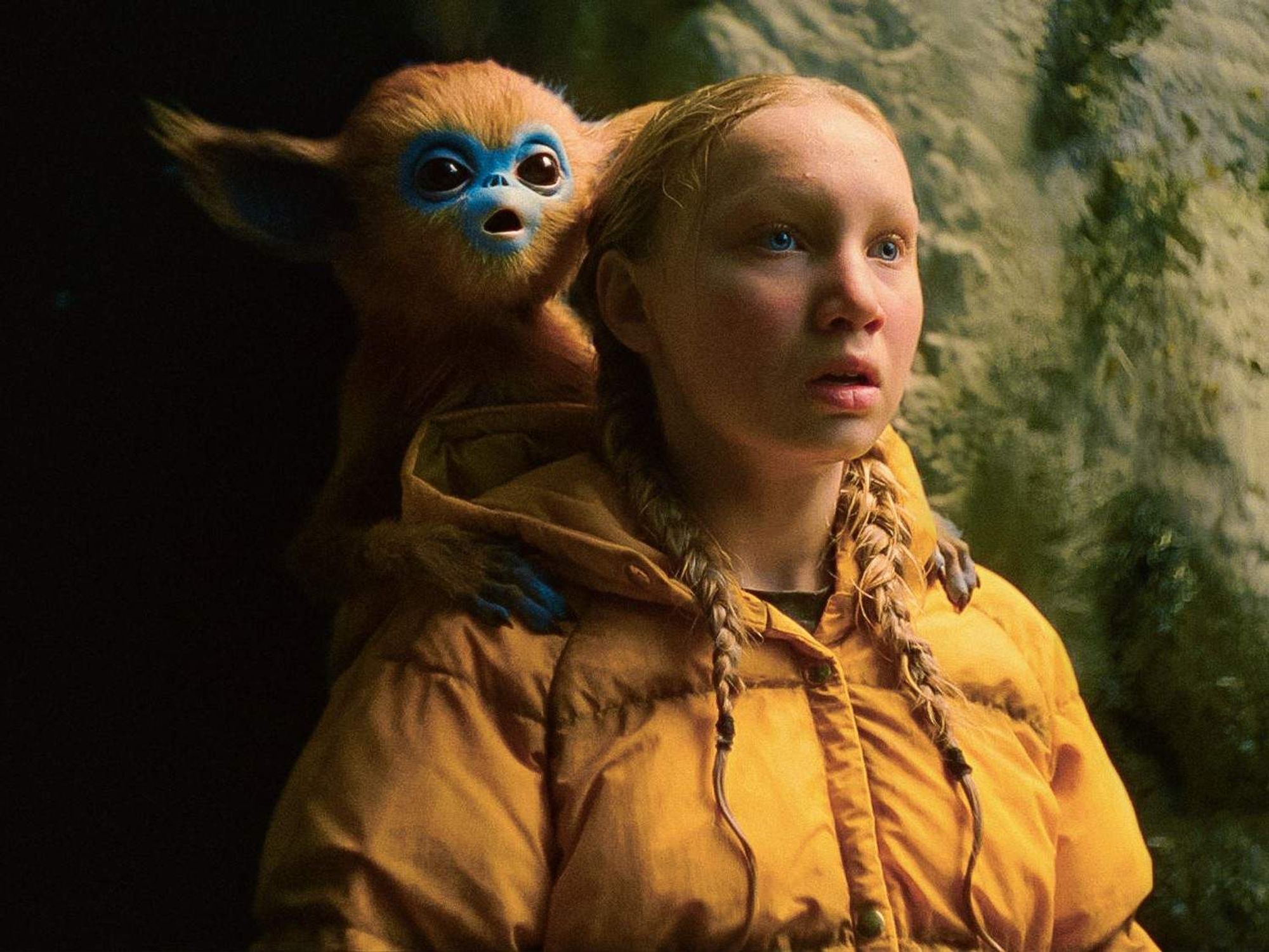 Young Ochi and Helena Zengel in The Legend of Ochi