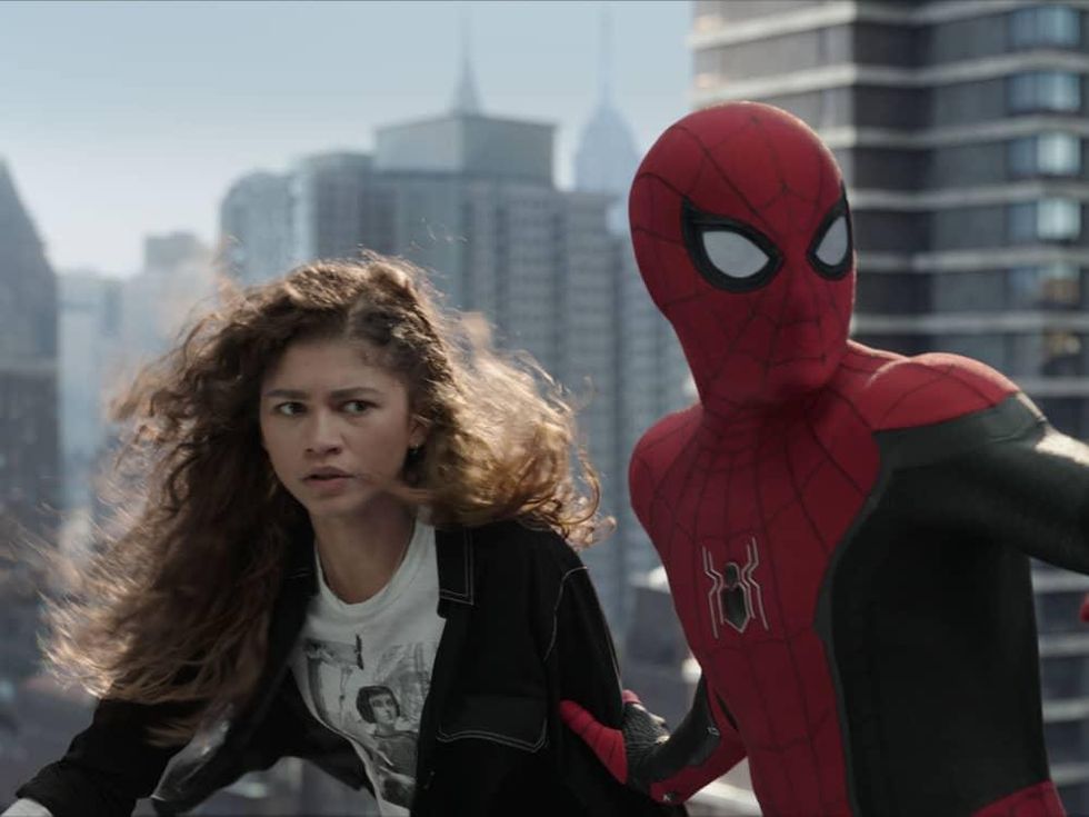 Zendaya and Tom Holland in Spider-Man: No Way Home